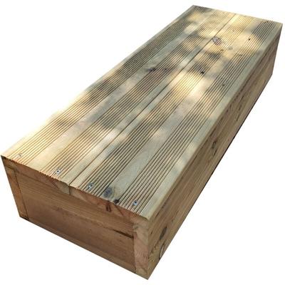 Blockstufen Holz modulierbar-2 Bretter B100cm H17cm Image