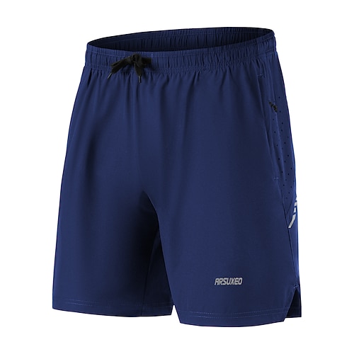 Arsuxeo Herren Einfarbig Fahrradhose MTB-Fahrradhose Fahrradhose Fahhrad Weite Shorts Gepolsterte Shorts / Chamois Formpassend Mountainbike MTB Straßenradsport Sport Reduziert Reibung Reflektierende Image