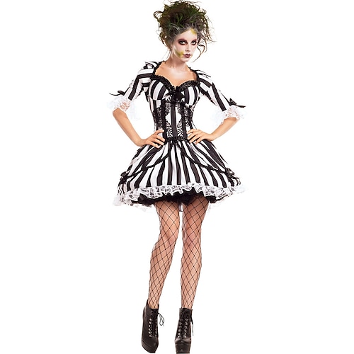 Der geisterhafte Witzbold Zombies Kleid Festkleidung Horror Sexy Kostüm for Damen Erwachsene Halloween Karneval Leistung Party Image