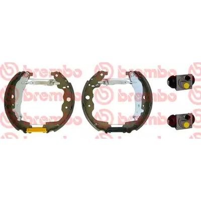 BREMBO Bremsensatz, Trommelbremse MERCEDES-BENZ,RENAULT,DACIA K 68 075 440207408R,440209423R,440A06525R 7701210108,8660004228,6001549704,4154200320 Image