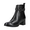 Stiefelette MARCO TOZZI "Marco Tozzi Stiefelette Leder", Damen, Gr. 40, schwarz, Leder, casual, Schuhe