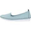 Slipper HEINE, Damen, Gr. 37, blau (hellblau), Glattleder, Leder, modisch, Schuhe
