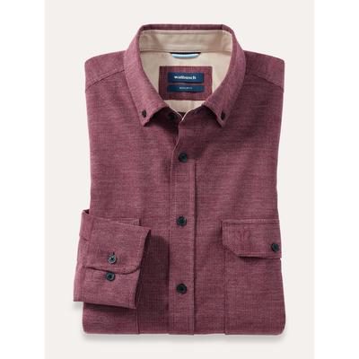 Walbusch Herren Soft-Cord Hemd-Jacke Rot Image