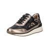 Sneaker CAPRICE "Caprice Sneaker Leder", Damen, Gr. 42, grau (taupe), Leder, casual, Schuhe