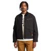 Kurzjacke TIMBERLAND "Strafford Washed Canvas Jacket", Herren, Gr. M, schwarz, Canvas, Obermaterial: 100% Baumwolle. Futter: 100% Polyester, sportlich, Langarm eingesetzt Bündchen, Jacken, in großen Größen