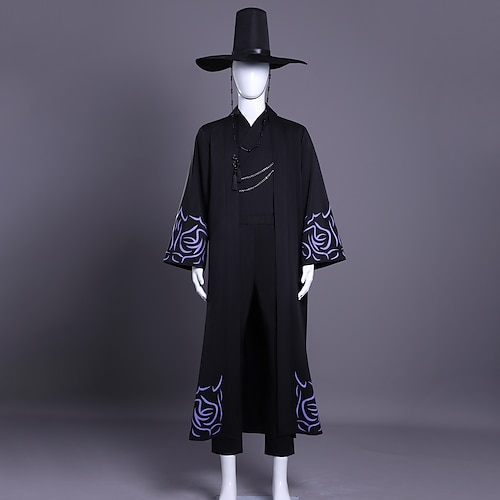 Von koreanischen Idolen inspiriert Popstar Kostüm Hanbok Festkleidung Koreanisch traditionell Virtuelles Idol for Herren Erwachsene Halloween Karneval Leistung Comic-Konzert Anime Expo Image