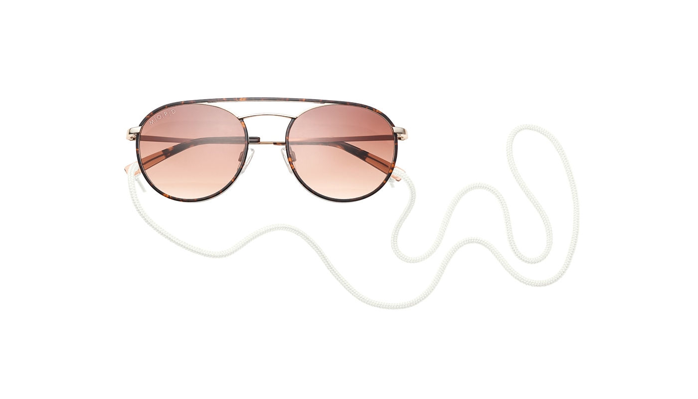 Sonnenbrille MARC O'POLO "Marc O'Polo EYEWEAR Sonnenbrille", Damen, Gr. onesize, gold (havanna, gold matt), Sonnenbrillen Image