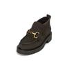 Loafer MARC O'POLO "aus Veloursleder", Damen, Gr. 38, schwarz (schwarz graphite), Obermaterial: 100% Leder (Rind), unifarben, Schuhe