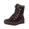 Schnürstiefelette LEGERO "Legero Stiefelette Veloursleder", Damen, Gr. 42, rot (bordeaux), Veloursleder, casual, Schuhe