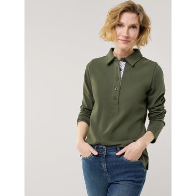 Walbusch Damen Edeljersey Polo Gruen noch offen: Muster Image