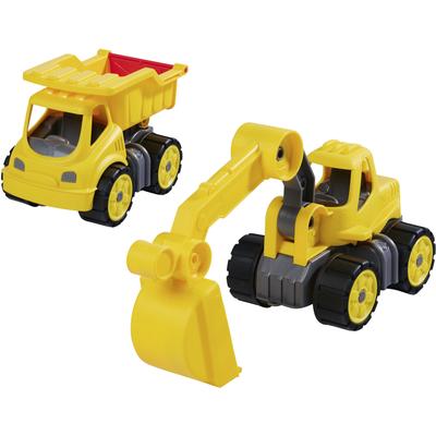 Spielzeug-Baumaschine BIG "Power-Worker Mini", gelb, Spielzeugfahrzeuge, Kinder, Kunststoff, Sandspielzeug, Made in Germany