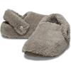 Clog CROCS "Classic Cozzzy Slipper", Damen, Gr. 38, beige (mushroom), Croslite, Textil, casual, Schuhe, mit kleiner Plateausohle