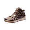 Sneaker ARA "Ara Sneaker Glattleder", Damen, Gr. 39, braun (leopard), Glattleder, casual, Schuhe