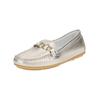 Mokassin IGI & CO "IGI & CO Mokassin Leder", Damen, Gr. 37, grau (taupe), Leder, casual, Schuhe