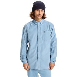 Langarmhemd QUIKSILVER "Smoke Trail Cord", Herren, Gr. XL, US-Größen, blau (ashley blau), 100% Baumwolle, Langarm, Hemden