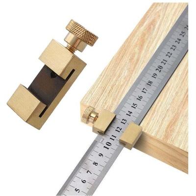 Niemals verwendet] Edelstahl-Positionierungslineal, Linealwerkzeug, Messing-Stahl-Linealblock, Image