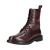 Schnürstiefelette GEOX "Geox Stiefelette Leder", Damen, Gr. 37, rot (wine), Leder, casual, Schuhe