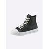 Sneaker ANDREA CONTI, Damen, Gr. 38, schwarz, Leder, Rindsleder, Glattleder, modisch, Schuhe