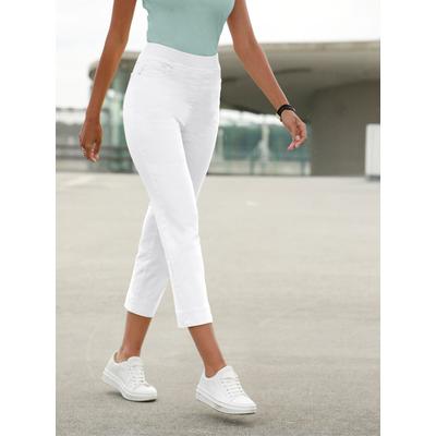 7/8-Jeans INSPIRATIONEN, Damen, Gr. 52, Normalgrößen, weiß, 56% Baumwolle, 31% Modal, 10% Polyester, 3% Elasthan, unifarben, 7/8-Länge, Jeans Image
