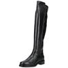 Overkneestiefel NERO GIARDINI "Nero Giardini Stiefel Leder/Synthetik", Damen, Gr. 37, schwarz, Leder, Synthetik, casual, Schuhe