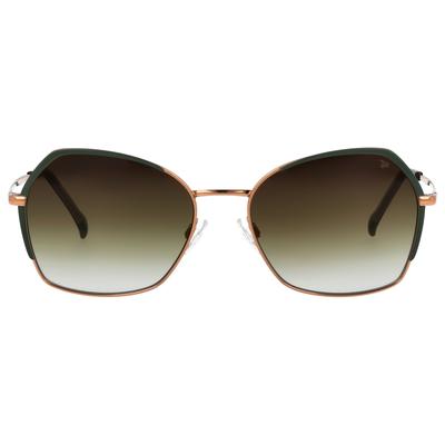 Sonnenbrille TITANFLEX "TITANFLEX Sonnenbrille", Damen, Gr. One Size, roségold, urban grün, Brillen
