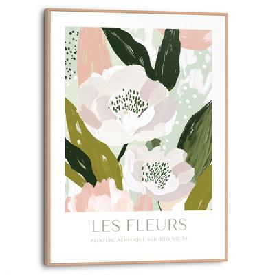 Poster REINDERS "Blumen", rosa (farbe bild(er): rosa), B:30cm H:40cm T:1,6cm, Bilder, Küche - Rosa - MDF - Blumen und Pflanzen - 30x40 cm Image