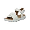 Keilsandalette GABOR "Gabor Sandalen Nappaleder", Damen, Gr. 41, weiß, Nappaleder, casual, Schuhe