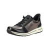 Sneaker ARA "Ara Sneaker Leder/Textil", Damen, Gr. 42, schwarz kombi, Leder, Textil, casual, Schuhe