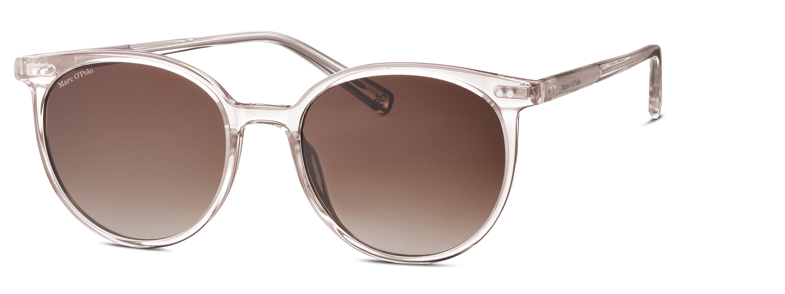Sonnenbrille MARC O'POLO "Marc O'Polo EYEWEAR Sonnenbrille", Damen, Gr. onesize, transparent (champagner transparent), Sonnenbrillen Image