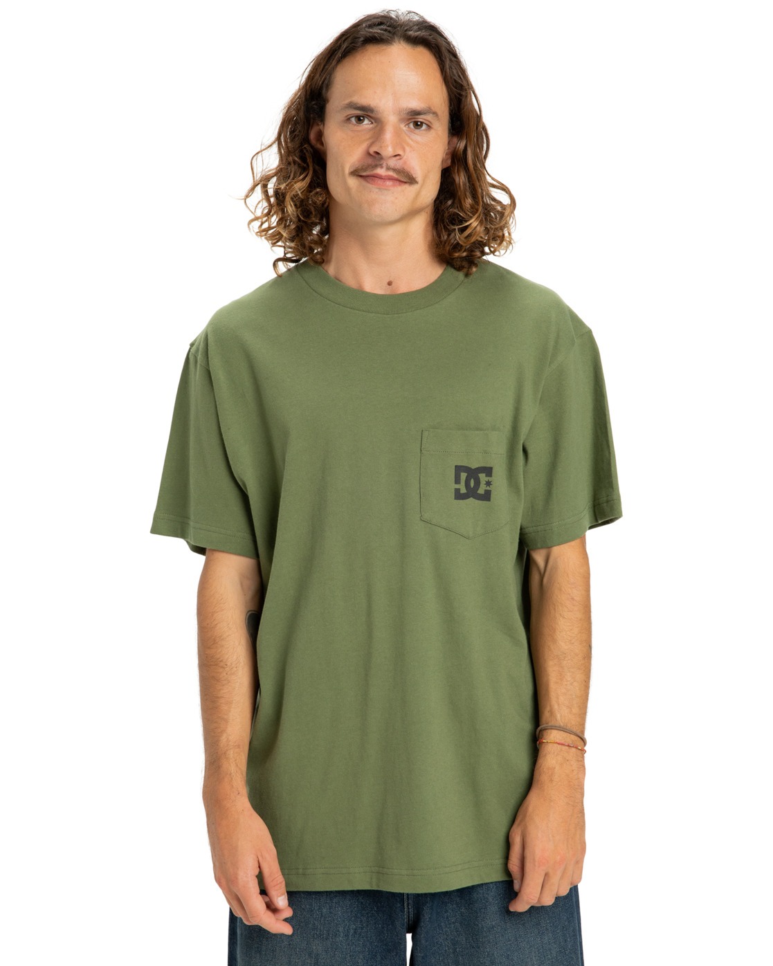 T-Shirt DC SHOES "DC Star Pocket", Herren, Gr. XS, bronze grün, Obermaterial: 75% Walkfrottier, 25% Walkfrottier;, Shirts T-Shirt