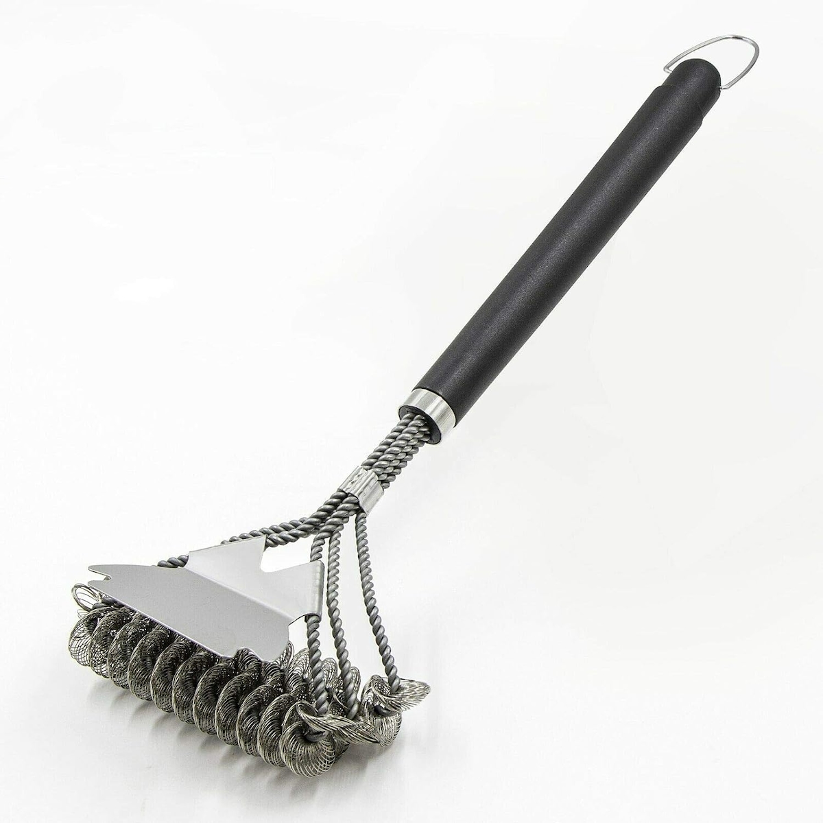 Olymp Handels GmbH Grillbürste Drahtborsten mit Schaber 3 Fach Reinigungsbürste 45 cm Image