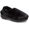 Clog CROCS "Classic Unfurgettable Clog", Damen, Gr. 39, schwarz, Croslite, Textil, Fellimitat, casual, Schuhe, mit Fersenriemen