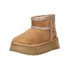 Plateaustiefelette STEVE MADDEN "STEVE MADDEN Stiefelette Veloursleder", Damen, Gr. 40, braun (tan), Veloursleder, casual, Schuhe