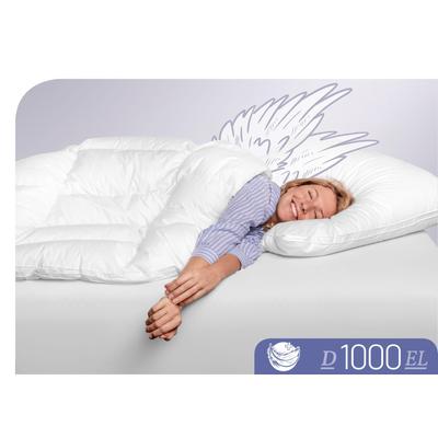 Daunenbettdecke SCHLAFSTIL "D1000", weiß, B:200cm L:200cm, Bezug: 100% Baumwolle. Füllung: 100% Eiderdaune, Bettdecken, Höchste Leichtigkeit Image