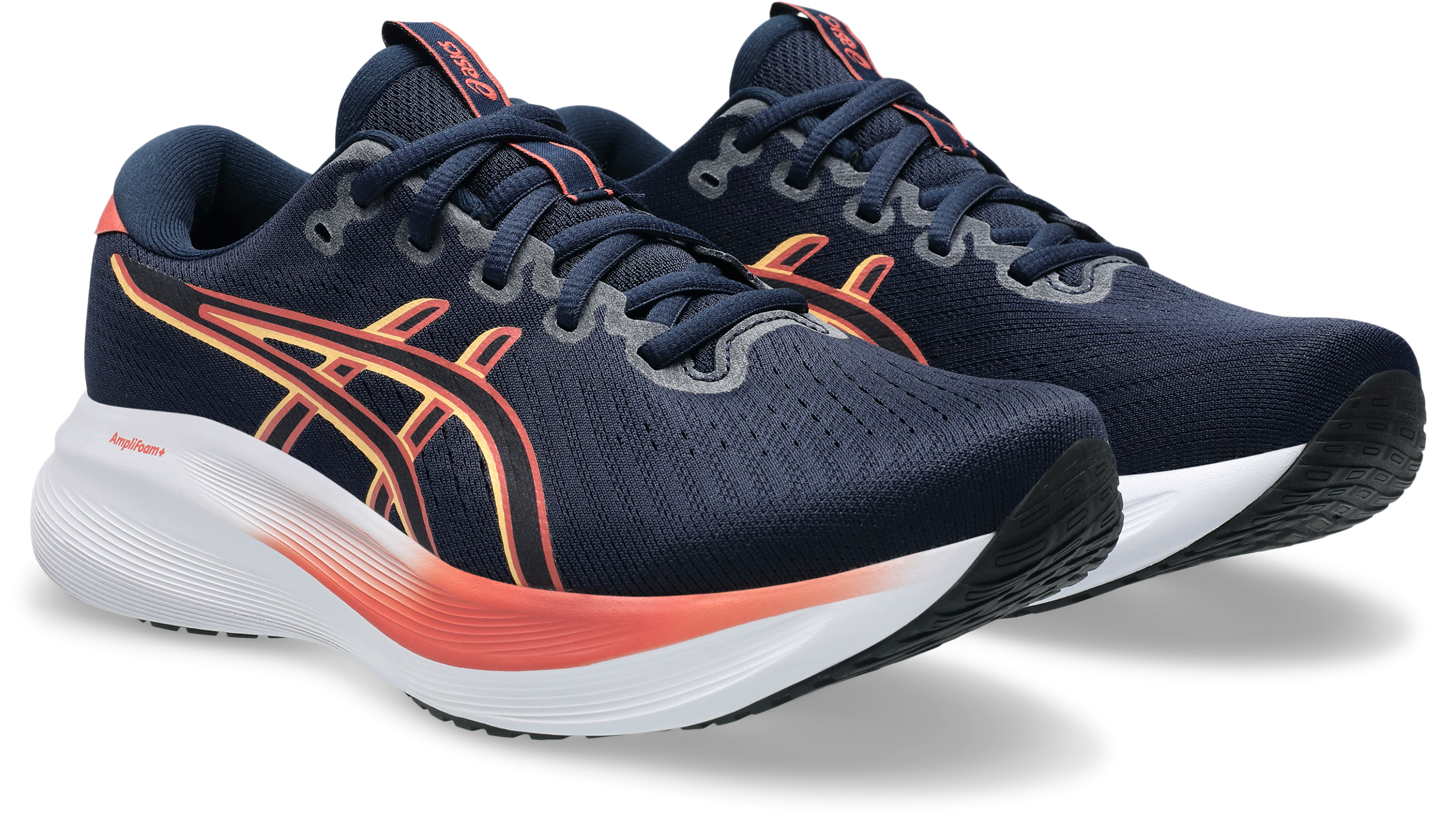 Laufschuh ASICS "GEL-EXCITE 11", Gr. 42,5, rosa (midnight, schwarz pink clay), Textil, Schuhe