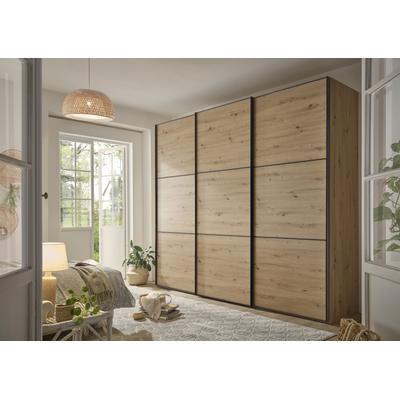 Schwebetürenschrank STAUD "Includo, Made in Germany", braun (dekor artisan eiche), B:280cm H:222cm T:68cm, Holzwerkstoff, Schränke, Mit vier verschiedenen Ausstattungsvarianten Image