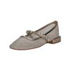 Riemchenballerina ALMA EN PENA "ALMA EN PENA Ballerinas Textil", Damen, Gr. 39, braun (bronze), Textil, casual, Schuhe