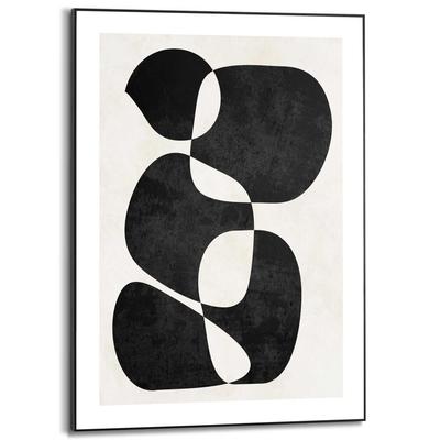 Poster REINDERS "Imagination", schwarz (farbe bild(er): schwarz, weiß), B:50cm H:70cm T:1,6cm, Bilder, Wohnzimmer - Formen - Schwarz-Weiß - MDF - Abstrakt - 50x70 cm Image