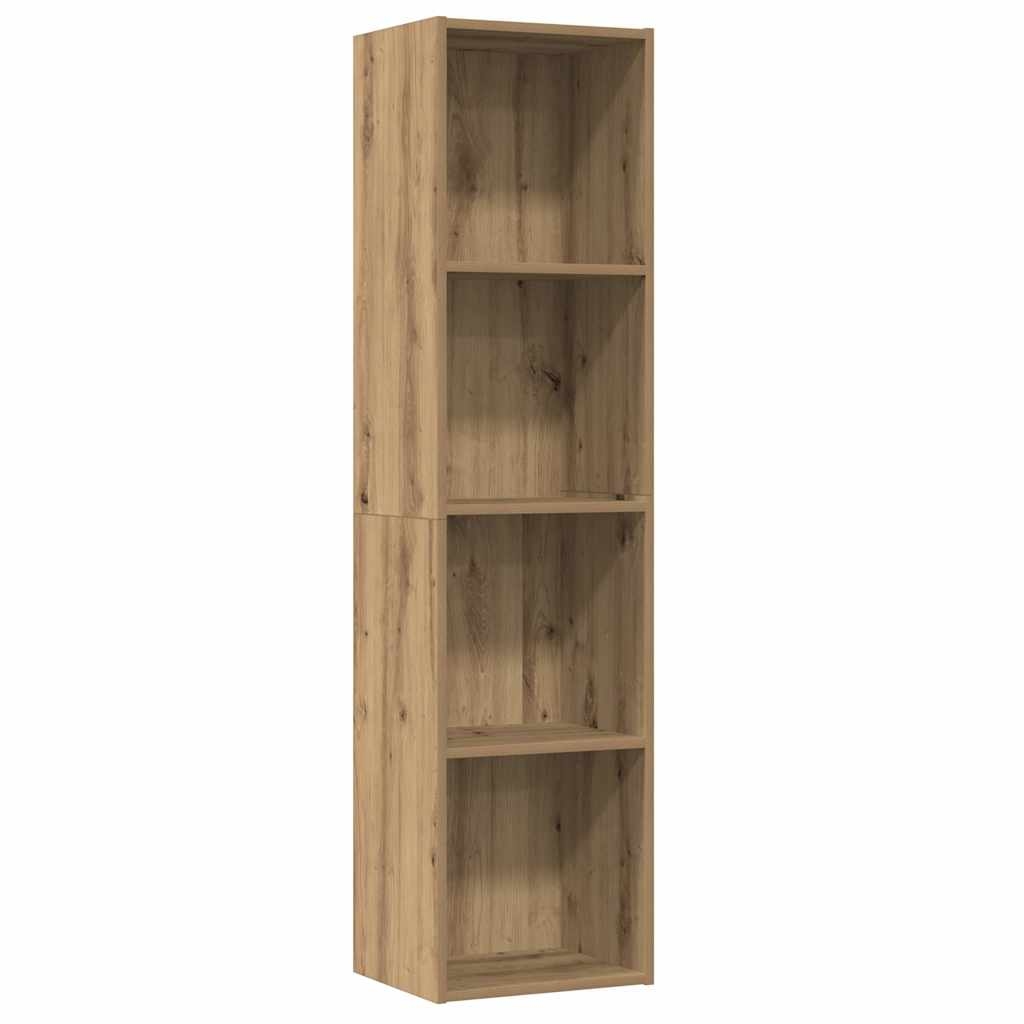 vidaXL Bücherregal/TV-Schrank Altholz-Optik 36x30x143 cm Holzwerkstoff Image
