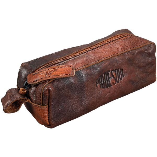Pride and Soul Schlampermäppchen Leder braun braun, 20x6x7 cm Image