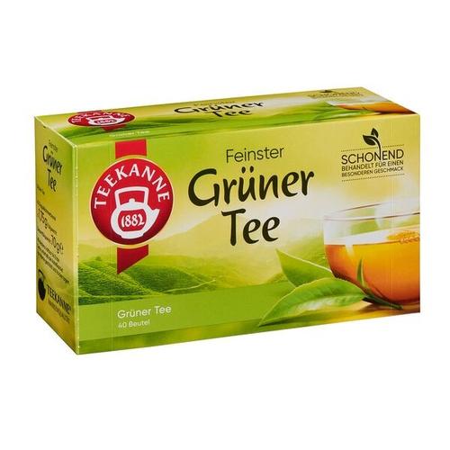 TEEKANNE Grüntee Grüner Tee 40 Stück Tassenportion Papierkuvert