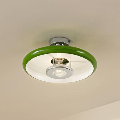 Deckenlampe Branford Lindby, dimmbar, grün, für Wohn- / Esszimmer, Metall, Vintage, Deckenlampe Image
