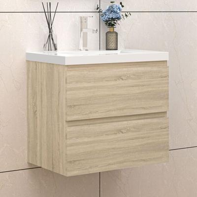 Biubiubath - Badezimmer Badmöbel-Set 60cm Unterschrank mit keramik dick waschtisch 2 Schubladen Image