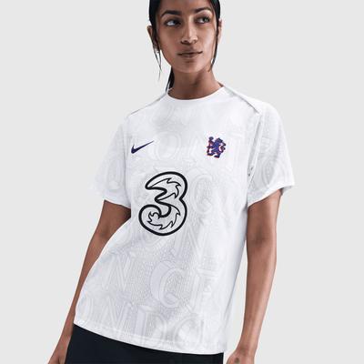 Chelsea Nike Pre-Match-Oberteil – Weiß – Damen Image