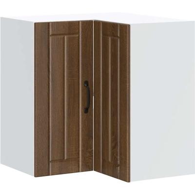 Küchen-Eckhängeschrank Lucca Braun Eichen-Optik Holzwerkstoff Vidaxl Image