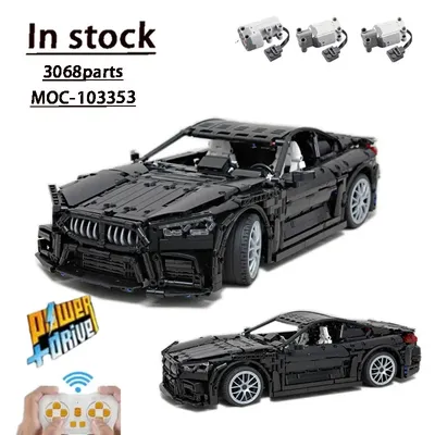 MOC-103353 1:10 RC Super Racing Montage Spleißen Blöcke MOC Kreative Bausteine Spielzeug kinder Geburtstag Weihnachten Geschenk Image