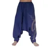 Männer Baggy Hosen Hip Hop Elemente Breite Bein Hosen Casual Harem Schritt Yoga Hosen Atmungs Lose Mode Männer Tiefem Schritt Hosen