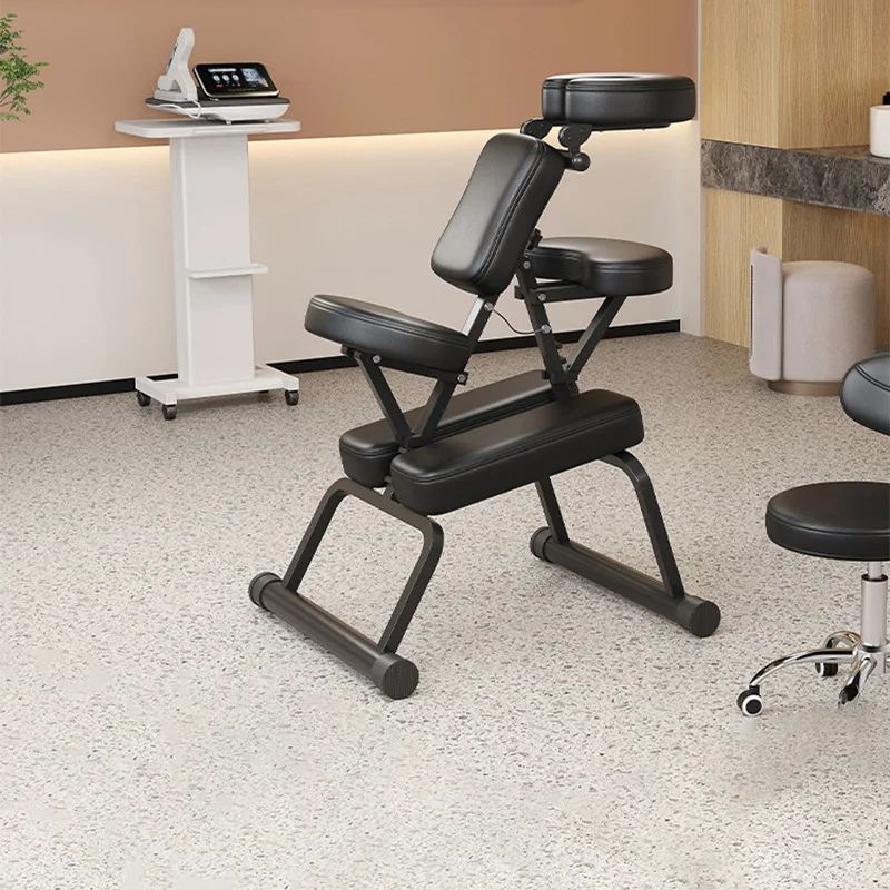 Praktischer tragbarer Multifunktions-Rückenmassagestuhl zur Behandlung von TuiNa Gua Sha Tattoo-Hocker für den Schönheitssalon Image