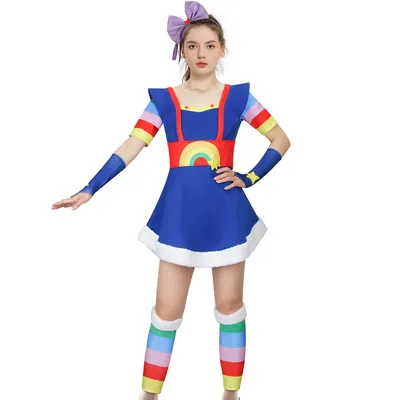 Niedlichen Regenbogen Brite Kostüm Cosplay Cartoon Charakter Halloween Outfits Party Kostüm Image