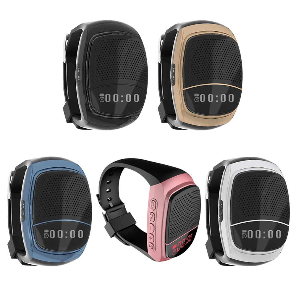 Bluetooth-kompatibel Sport Musik FM Radio Uhr USB Lade Fahrrad Radfahren Uhren Alarm Uhr Audio für Laufen/Wandern Image